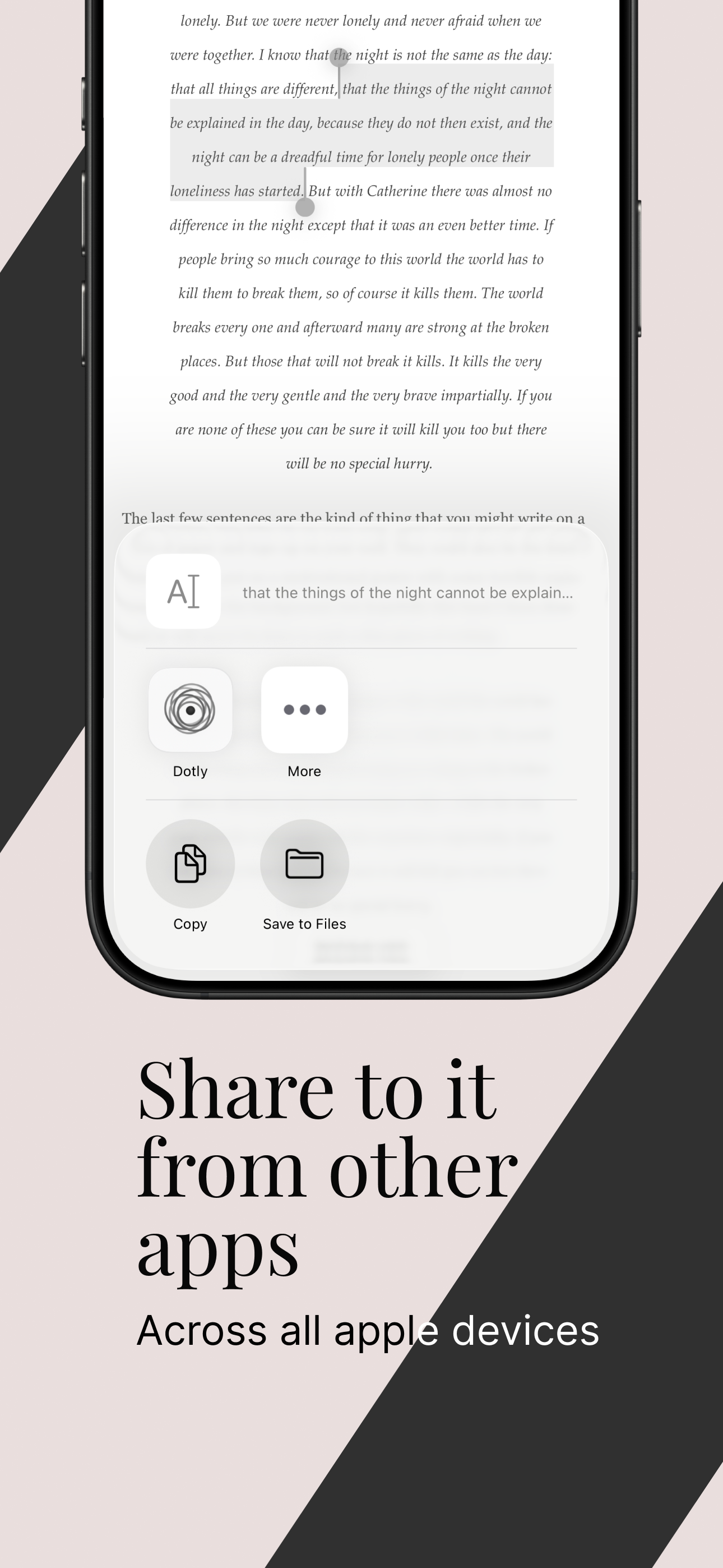 Dotly share extension