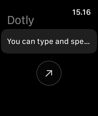 Dotly on Apple Watch