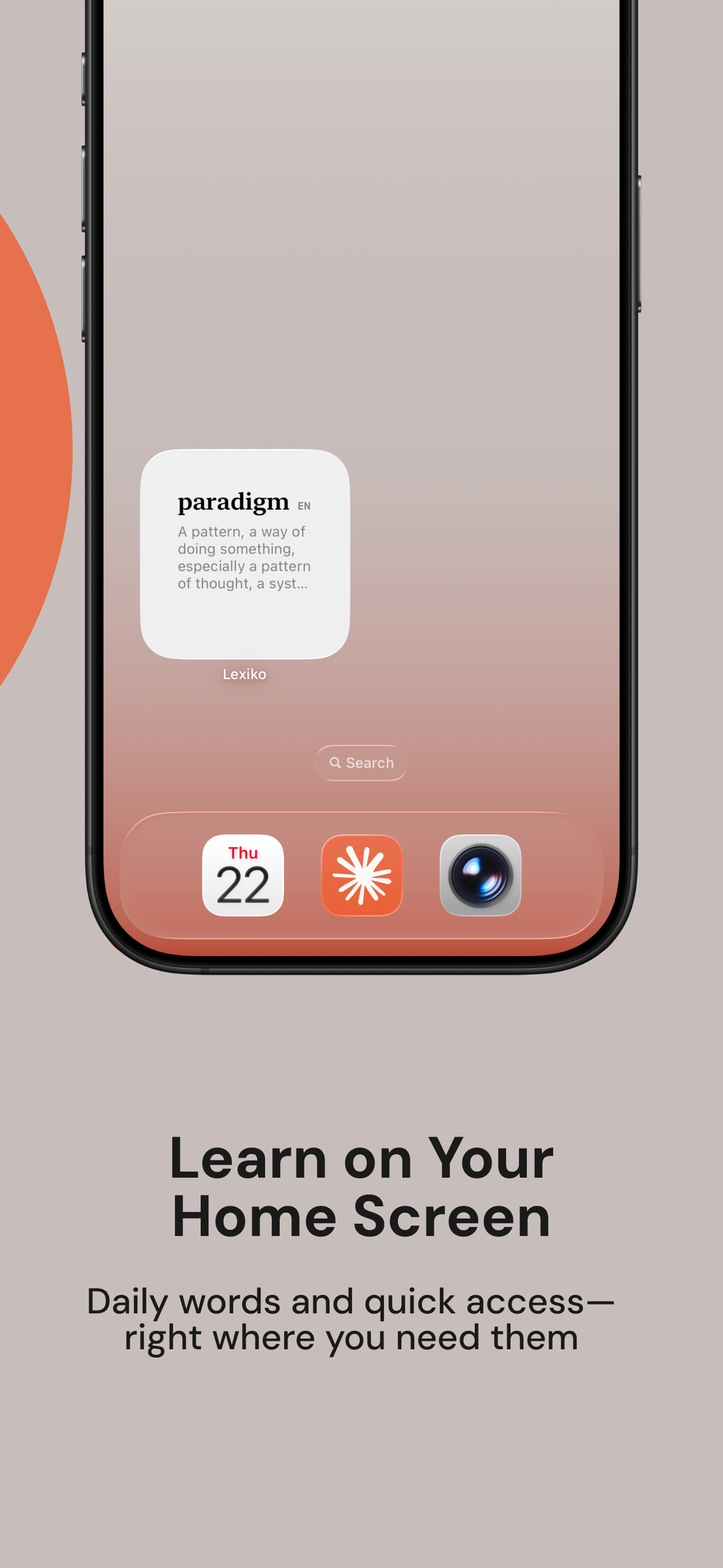 Lexiko home screen widget