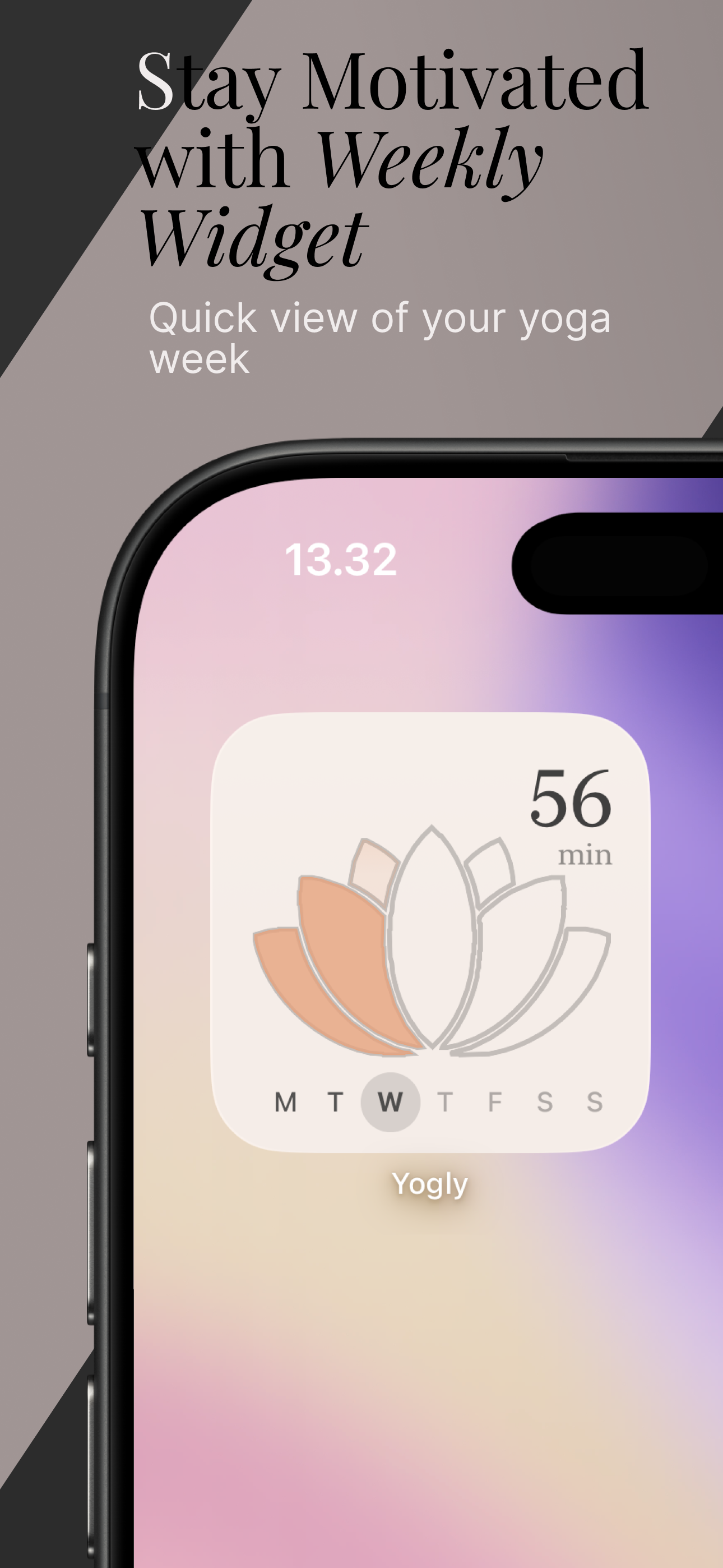Yogly home screen widget